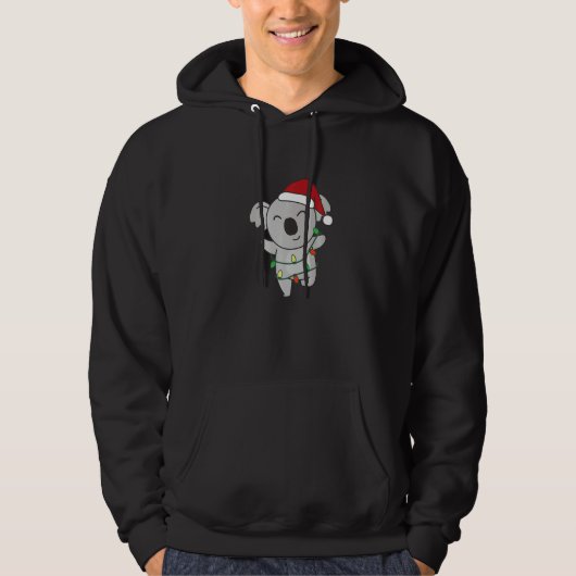 Koala Merry Christmas Winter Animals Koalas Christ Hoodie (Voorkant)