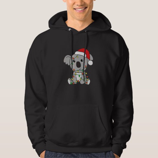 Koala Merry Christmas Winter Animals Koalas Christ Hoodie (Voorkant)