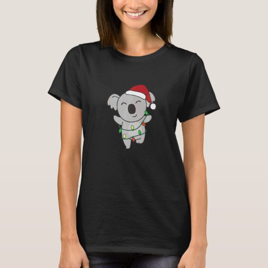 Koala Merry Christmas Winter Animals Koalas Christ T-shirt (Voorkant)