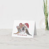 Koala Merry Kerstmis Feestdagen Kaart (Voorkant)