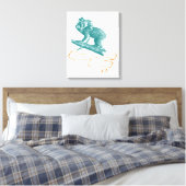 Koala met Baby Canvas Afdruk (Insitu (Slaapkamer))