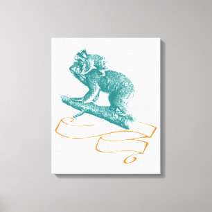 Koala met Baby Canvas Afdruk
