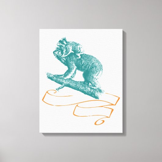 Koala met Baby Canvas Afdruk (Voorkant)