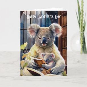 Koala met baby - Happy Moederdag Notitiekaartje