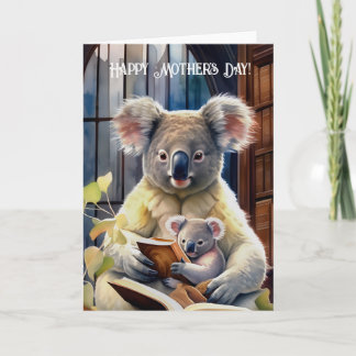 Koala met baby - Happy Moederdag Notitiekaartje