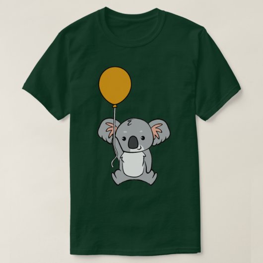 Koala met ballon 1 t-shirt (Design voorkant)