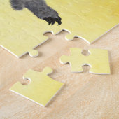 Koala met bloemenveer waterverf kunst legpuzzel (Zijkant)