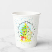 Koala met boom & Star Australian Kerstparty Papieren Bekers (Achterkant)