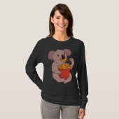 Koala met Chicken Wings T-shirt (Voorkant volledig)