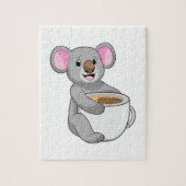 Koala met Coffee Cup Legpuzzel (Verticaal)