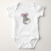 Koala met Coffee Cup Romper (Voorkant)