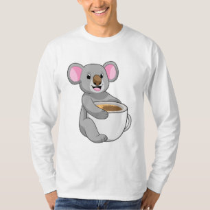 Koala met Coffee Cup T-shirt