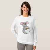 Koala met Coffee Cup T-shirt (Voorkant volledig)