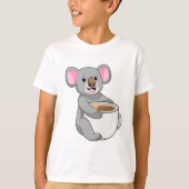 Koala met Coffee Cup T-shirt (Voorkant)
