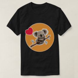 Koala met een stok t-shirt