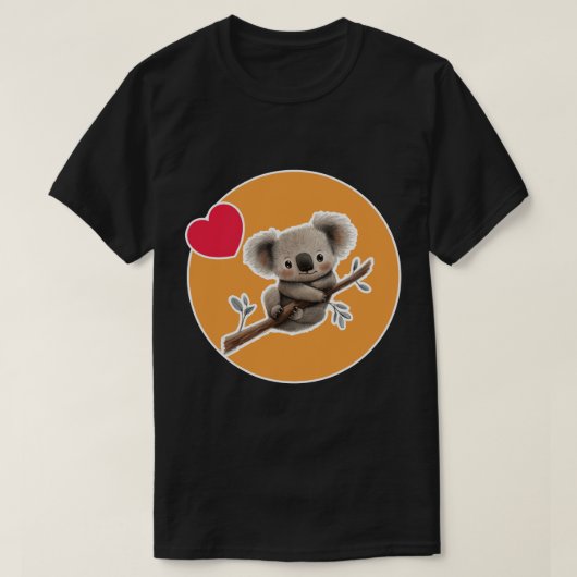 Koala met een stok t-shirt (Design voorkant)