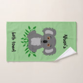 Koala met eucalyptus kinder badhanddoek handdoek (Handdoek)