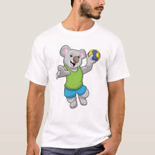 Koala met Handball Sports T-shirt