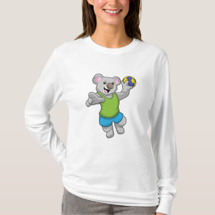 Koala met Handball Sports T-shirt