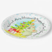 Koala met het 9-inch Australische kerstfeest Papieren Bordje (Gekanteld)