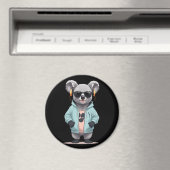 Koala met hoodie Grappig Cool Dier karakter Magneet (Insitu (Vaatwasser))