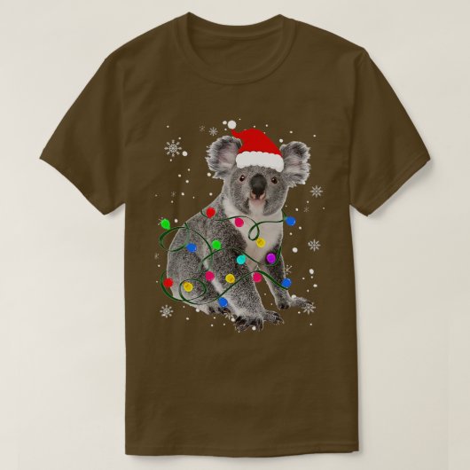 Koala met kerstgevechten Koal T-shirt (Design voorkant)