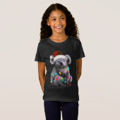 Koala met kerstlampjes als seizoen t-shirt (Voorkant volledig)