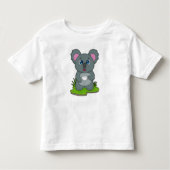 Koala met koffiebeker kinder shirts (Voorkant)