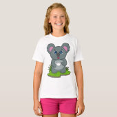 Koala met koffiebeker t-shirt (Voorkant volledig)