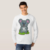 Koala met koffiebeker t-shirt (Voorkant volledig)