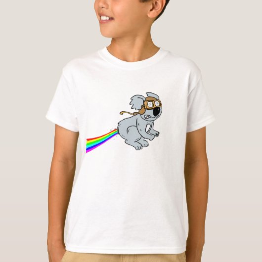 Koala met regenboog t-shirt (Voorkant)