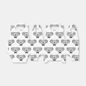 Koala met stropdas bedankdoosjes (Uitgevouwen)