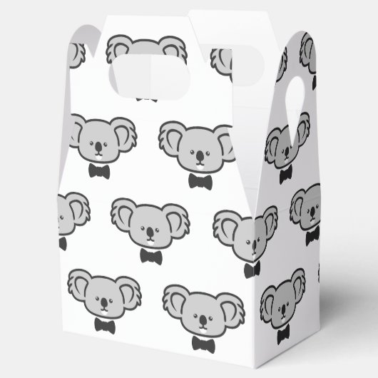 Koala met stropdas bedankdoosjes (Geopend)