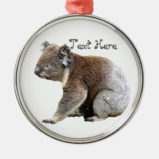 Koala Metalen Ornament (Voorkant)