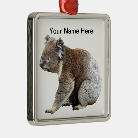 Koala Metalen Ornament (Rechts)