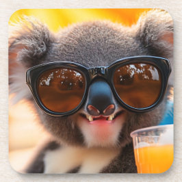 Koala mit Sommerfeeling Bier Onderzetter