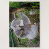 Koala moeder en zoon legpuzzel (Verticaal)