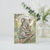 Koala Moederdag met Joey Briefkaart (Staand voorkant)