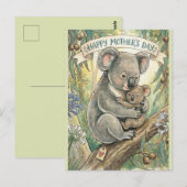 Koala Moederdag met Joey Briefkaart (Voorkant / Achterkant)