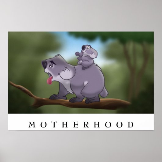 Koala "Moederschap"-Poster Poster (Voorkant)