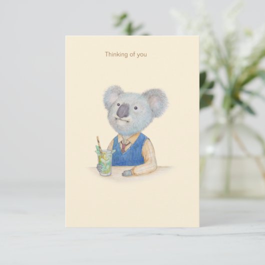 Koala & Mojito-kaart Kaart (Staand voorkant)