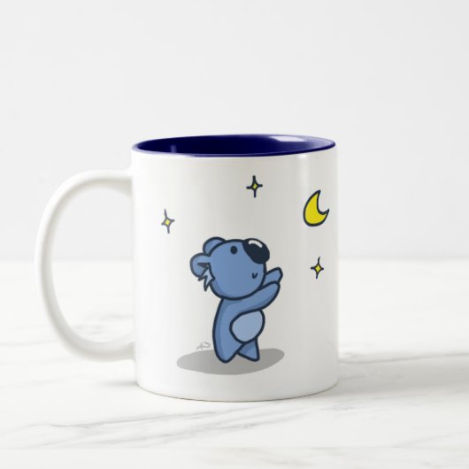 Koala Moon - Blauw Tweekleurige Koffiemok (Links)