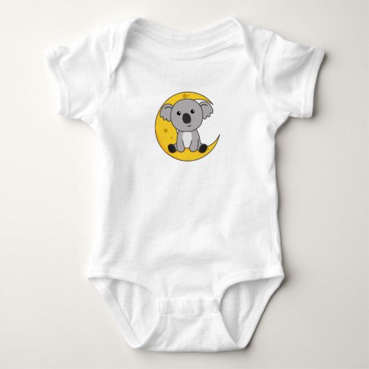 Koala Moon Good Night Koalas Cute Animals Romper (Voorkant)