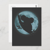 Koala Moon Silhouette Art Australian Dierenvriend Briefkaart (Voorkant / Achterkant)