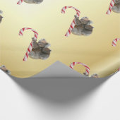 Koala Mum en Joey die het Riet van het Snoep Cadeaupapier (Hoek)