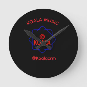 Koala Muziekmuurklok Ronde Klok