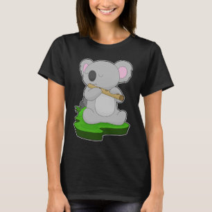 Koala Muzikant Fluit Muziek T-shirt