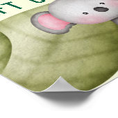 Koala Naam Betekenis - Groen gepersonaliseerd gesc Poster (Hoek)