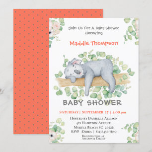 Koala Oerwoud Baby shower Kaart