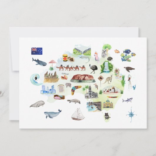 Koala Oerwoud Baby shower Uitnodiging (Achterkant)